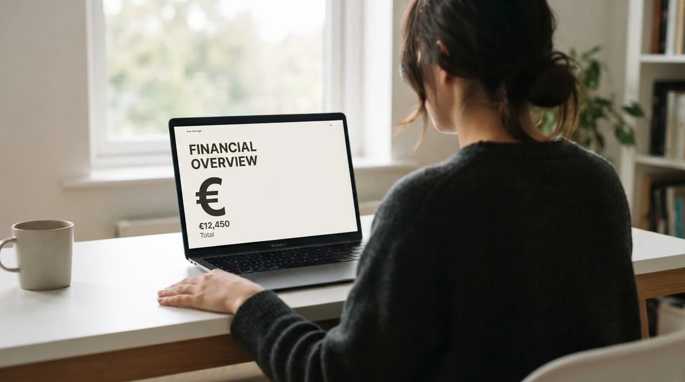 Person am Laptop liest eine Übersichtsseite zu Glücksspielen im Internet — beste online casino mit cashtocode bezahlen